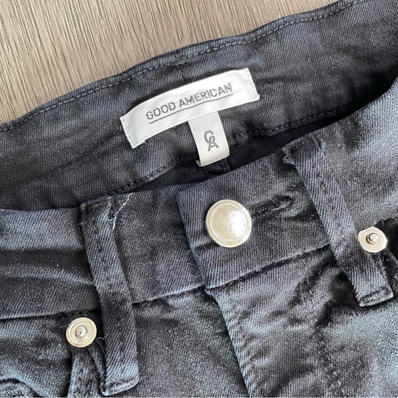 Good American Black Denim Good Legs Jeans Skinny 00 24 - Picture 7 of 13